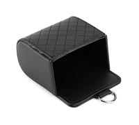 ACOGEDO Car Air Vent Organizer, Multi Purpose Storage Box with Hook for Phone Glasses Pens, Microfiber PU Leather Black