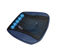 ACOGEDO Car Fan Cushion for Summer Driving Cooling Car Cover with 5 Fans & 3 Adjustable Speed Tiny in Hundreds Mesh Cozy The Material Circulates Cooling Through (Dark Blue)