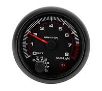 ACOGEDO Car Tachometer, ABS with Installation Accessories Rpm Gauge Rpm Tachometer for 12V Gasoline Vehicles