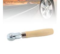 ACOGEDO Car Wheel Wooden Handle Tire Patch Repair Stitcher Ball Bearing Roller Repair Tool Large and Inner to Trapped Quality Patch Tire to Premium Afermarket Down (M)