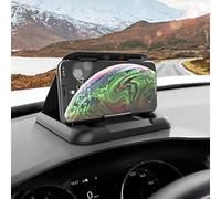 ACOGEDO Carbon Fiber Car Phone Holder Universal 3 to 7 Inch Mobile Phone Clamp/Holder Mount Bracket Dashboard Car Accessories Powerful Base Reliable Hold Unique Made Can the Design (black)