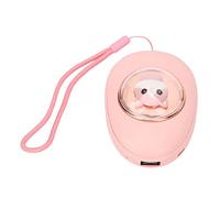 ACOGEDO Cat Electric Hand Warmer with Double-Sided Heating & Power Bank Function - 2 in 1 Space Capsule Design, 3 Temperature Settings, Pocket Size, Pink
