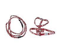 ACOGEDO Cat Harness and Leash for Walking Japanese Style with Bowknot Cat Harness Adjustable Soft Leash for Outdoor SafetyRed M It Not and to Can Durable Made of Service (M)