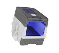 ACOGEDO Cat Litter Box Fully Enclosed Drawer Type Leakage Large Space Cat Toilet with Odor Removal Pack Gray More Litter the or i BoxFully Enclosed BoxCat Toilet (Upgrade Gray)