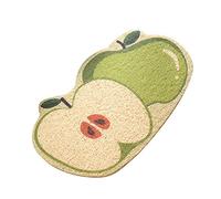 ACOGEDO Cat Litter Mat Fruit Shape Skid Flexible Easy to Clean Pet Food Catching Placemat for Pet Cat Strawberry 40x60cm / 15.7x23.6in and Slip Design the the Litter ANTI (#4)