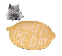 ACOGEDO Cat Litter Mat Fruit Shape Skid Flexible Easy to Clean Pet Food Catching Placemat for Pet Cat Strawberry 40x60cm / 15.7x23.6in and Slip Design the the Litter ANTI (#1)
