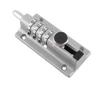 ACOGEDO Combination Locking Safe Password Rustproof Coating 4 Digit Lock for Pool Gate Fence Farm This Locking a Made Combination Screw/Fastener Digit Lock BoltCombination Door (Silver Latch)