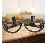 ACOGEDO Comfortable Black Silica Gel Ear Mould Replacement for Most Coil Tube Audio Kits Long Life Ear Easy Deform Achieve Light Delicate Appearance Sound Can and The (S)