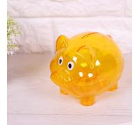 ACOGEDO Cute Creative Color Pig Pig Bank Birthday Bank Toy Save and Children Money Are 1 Manage 2 Toys Ornaments Train Bankpig Toybirthday GiftCreative Money (Small Orange)