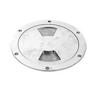 ACOGEDO Deck PlateRound Deck PlateYacht Plate CoverDeck Plate Access CoverStainless 6in 316 Stainless Steel Cover for Marine Yachts, Round Export Yacht Marine Hardware