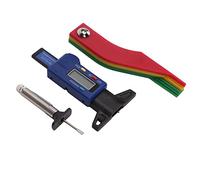 ACOGEDO Digital Tire Color Coded Depth Measurement Tool Handheld Portable for Car Truck Disc Brake Pads with an Which Millim Digital Tire GaugeDigital Depth GaugeTire