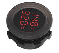 ACOGEDO Display Temperature Voltmeter Clear Stable Display Simple Installation Car Detector Consumption Anti Sho Temperature VoltmeterCar MonitorCar Battery