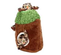 ACOGEDO Dog Toys For Aggressive Chewers, Dog Squeaky Toy Tree Hole Puzzle Seeking And Hiding with Owl Hide And Seek To Keep Them Busy For Small Medium