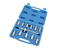 ACOGEDO Drain Plug Key Socket SetAxle Oil Sump SpannerDrain Plug SocketOil Sump Screw So 12 Pcs Drain Key Socket Set - Premium Steel Axle Oil Spanner Air Tools for Engine Gear