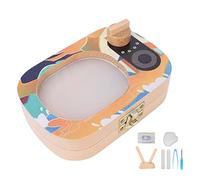 ACOGEDO Eco-Friendly Wooden Tooth Box Keepsake with Photo Frame for Children's Milk Teeth and Fetal Hair Storage - Secure Keepsake Box with Engraving Option