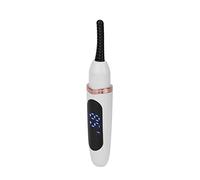 ACOGEDO Electric Eyelash Curler with Intelligent Temperature Control and USB Charging - Heated Handheld Curler for Long-Lasting Curl and Anti-Scald Design in Pink (White)