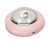 ACOGEDO Electric Hand Warmer USB Rechargeable - 2 Levels Fast Heating with LED Night Light, 4000mAh Cute Space Man Design, Compact and Portable Hand Heater, Pink (Pink)