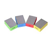 ACOGEDO Electroplated Hand Polishing Pads 4 Pcs Fine and Coarse Grits for