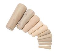 ACOGEDO Emergency Tapered Thru-Hull Soft Wood Plugs for Boats and Yachts - 10 Pieces of Marine Conical Plugs for Drain and Hull Breach Solutions - Various Sizes for Versatile Applications