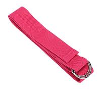 ACOGEDO Enhance Flexibility with the Yoga Stretch Strap - Non-Elastic Cotton Fitness Bands for Yoga Practice, Dance Posture Correction, and Exercise, with D-Ring Buckle in Purple (Rosy)