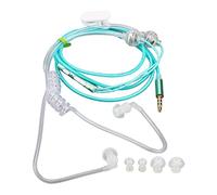 ACOGEDO Ergonomic Air Tube Earbuds with Noise Reduction and Radiation- Technology for Laptops and Tablets, 3.5mm Binaural Headset (Green)