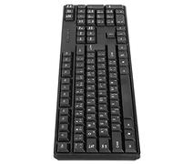 ACOGEDO Ergonomic PC Mechanical Keyboard for Gaming and Work - USB Wired, ABS Material, Bilingual Arabic & English, Wear-resistant Keys for Laptop and Computer