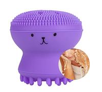 ACOGEDO Face Cleansing Brush Exfoliating Grease Removal Wash Tool The Left Excess Face BrushExfoliating BrushFace Cleansing BrushJellyfish BrushSilicone (Purple)