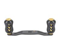 ACOGEDO Fishing Reel Handle Composite Material Double Handle Baitcasting Reel Rocker Arm 95mm Replacement for D S A (Gold)