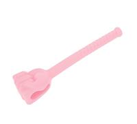 ACOGEDO Fist Massage Hammer Multi-Functional Silicone Pat Tool with Anti-Slip Handle for Effective Meridian Massage - Orange (Pink)