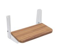 ACOGEDO Folding Teak Footrest Bracket Space Saving Footrest Board for Boat Helm Wood Our Ae Folding Teak FootrestFolding Step BoardFold Up FootrestBoat FootrestFoldable