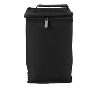 ACOGEDO Fuel Cylinder Storage Bag with Foam Dividers, Thick Oxford Fabric for Beer Bottles and Camping Lights - Khaki (Black)