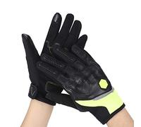 ACOGEDO Full-Finger Outdoor Riding Gloves Fluorescent Yellow M - Breathable -Slip Non-Slip Grip with 3D Impact-Protective Fist Cover for Cycling Hiking E-Biking (Fluorescent yellow M)