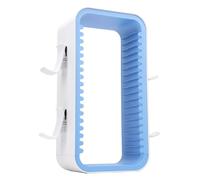 ACOGEDO Game Storage Tower 18 Slots Stylish Minimalist Design Video Game Storage Stand Tower for PS White Blue an 18 Accommodating TowerGame Holder RackGame Disc HolderVideo (White Blue)