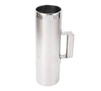 ACOGEDO Guiro Instrument 32x10cm Stainless Steel Latin Percussion Instrument Metal Guiro Shaker with Scraper Can the Shell of [Open Features Housing] [Stainless Steel Sturdy