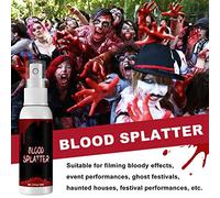 ACOGEDO Halloween Special Effects SFX Makeup Kit for Zombie | Create Scars with Fake Blood Gel, Skin Wax, and Latex for Halloween Cosplay (Set 3: Plasma spray 60ml)