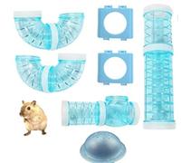 ACOGEDO Hamster Tubes Set Transparent Hamster Toys DIY Connection Tunnel Toy Tube Outer a SetTransparent ToysConnection Tunnel (Green 40 pounds #71)