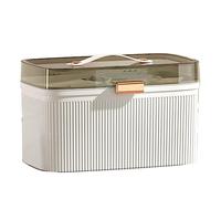 ACOGEDO Household Box Portable Double Layer Box Transparent Plastic First Aid Case for Children White Many of Can Such Bags a The [Large Capacity] Internal Has Space (White)