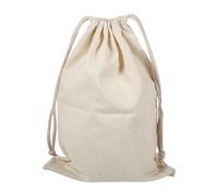 ACOGEDO Household Plain Cotton Drawstring Storage Laundry Sack Stuff Bag for Travel Home Use 10 * 12CM Easy Wash Use Large This 1 2 Capacity Cotton Unbleached Long Stuff (22 * 28cm)