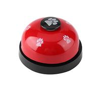ACOGEDO Iron Pet Bell, Bell Pet Interactive Toy Cute for Interactive Game Toys Tell (Red)