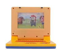 ACOGEDO Kids Learning Laptop with LED Display and Music | Educational Electronic Toddler Learning Computer Toy with Non-Retractable Mouse | Pink Cartoon Design for Early Cognitive (Yellow