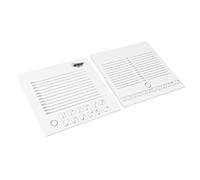 ACOGEDO Large Size Eyelash Extension Pallet Holder with Two-in-One Design for Easy Access and Clear Markings, Portable PP Eyelash Display Tray for Artists and Beginners