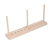 ACOGEDO Lightweight Oak Wooden Bow Maker Tool with Adjustable Pins for Ribbon Crafts and Christmas Party Decorations - Good Bow Making Tool for Creative Wrapping and Festive Garlands