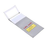ACOGEDO Lithium Ion Battery Safe Bag Fireproof Explosion Proof Storage Bag Protector 10x20cm Fireproof and a Hard Battery BagLithium-Ion BagBattery Safe BoxBattery Protective