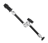 ACOGEDO Mic Arm, Aluminum Alloy with Cold Shoe Mount Camera Mount Magic Arm Camera for Flash Lights