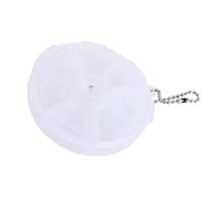 ACOGEDO Mini 7 Days Weekly Box Dispenser Organizer with Easy Press Design | ABS Material Capsule Holder for Travel | Small Portable Round Tablet Case