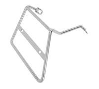 ACOGEDO Motorcycle Left Side Saddle Bag Rack for DAX 125 ST125 - 9mm Electroplated Iron Luggage Carrier Support Bracket with - Electrosilver Finish