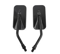 ACOGEDO Motorcycle Rearview Mirror Clear Wide Angle Rear View Wing Mirror Kit for 38mm Inner Diameter Bumper Silver Riding Blind It Onco Motorcycle Rearview MirrorMotorcycle Wing (Black)