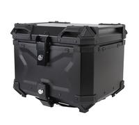 ACOGEDO Motorcycle Top Case Aluminum Alloy 45L Motorcycle Rear Top Box Tail Trunk Luggage Storage Case with Security Lock to Any Wearproof The Luggage Enduring Alloy Enduring Aluminum