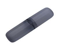 ACOGEDO Multifunctional Toothbrush Travel Case for Toothbrush and Toothpaste - Durable Protective Portable Holder in Translucent Black - Ideal for Travel and Outdoor Use (Translucent Black)
