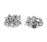 ACOGEDO Network Cabinet Rack Screw and Cage Nut Kit 20pcs Nickle Plated